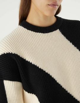 Jersey Compañia Rayas beige/negro