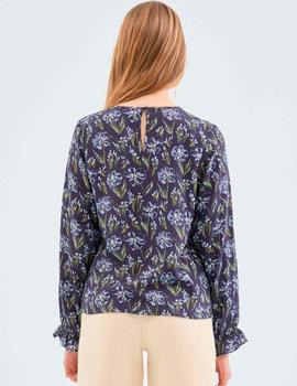 Blusa Compañia Flores morada