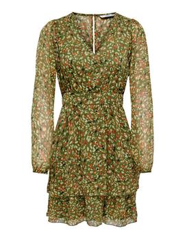Vestido Only Adele verde