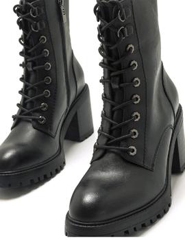 Bota Mustang militar negra