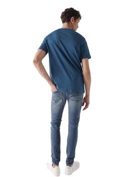 Camiseta Salsa Logo turquesa