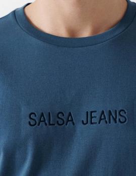 Camiseta Salsa Logo turquesa