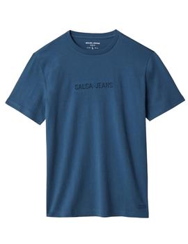 Camiseta Salsa Logo turquesa