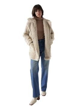 Abrigo Salsa Teddy Reversible beige