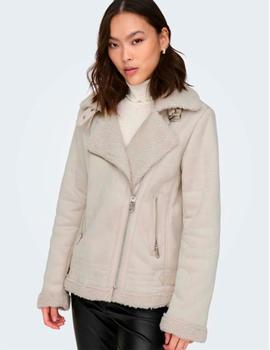 Cazadora Only Aviador beige