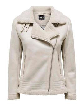 Cazadora Only Aviador beige