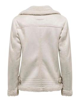 Cazadora Only Aviador beige