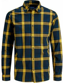 Camisa cuadros jack amarilla