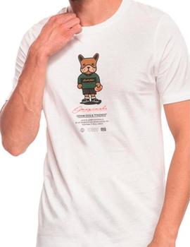 Camiseta m/c jack perro blanca