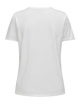 Camiseta Only Elif blanca