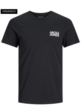 Camiseta Jack&Jones Corp Logo Peq. negra