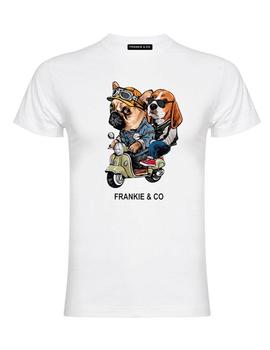 Camiseta Frankie Motorbike blanca