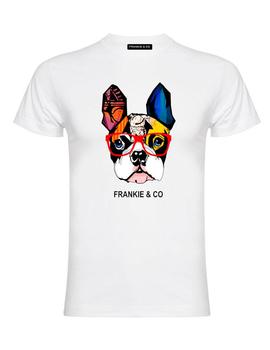 Camiseta Frankie Bulldog blanca