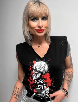 Camiseta La Sal Punk mujer negra