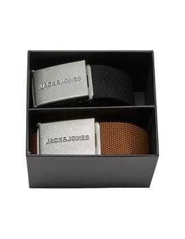 Pack cinturón Jack-Jones jacsolid negro