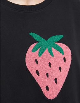 Sudadera Compañia Fresas negra