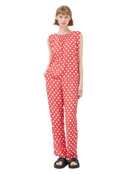 Top Compañia Lunares rojo
