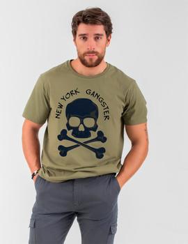 Camiseta La Sal Gangster Chico kaki