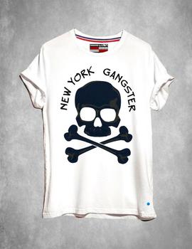 Camiseta La Sal Gangster Chico Blanca