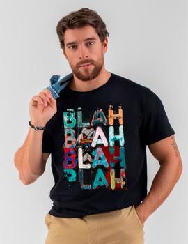 Camiseta La Sal Blah Chico negra