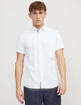 Camisa Jack&Jones Plain M/C blanca
