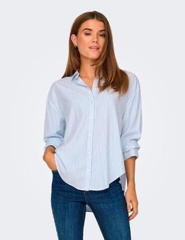 Camisa Only Alicie Rayas azul