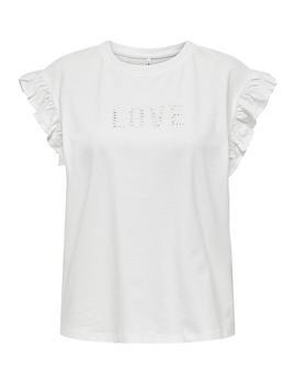 Camiseta Only Pernille blanca