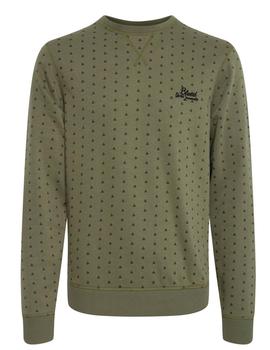 Sudadera Blend triangulos verde