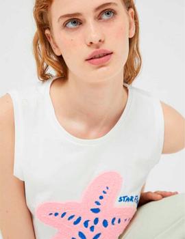 Camiseta Compañia Estrella beige