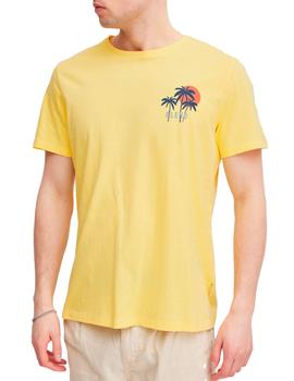 Camiseta Blend Palmeras amarilla