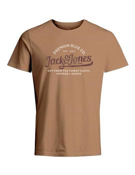 Camiseta Jack&Jones Blulouie marron
