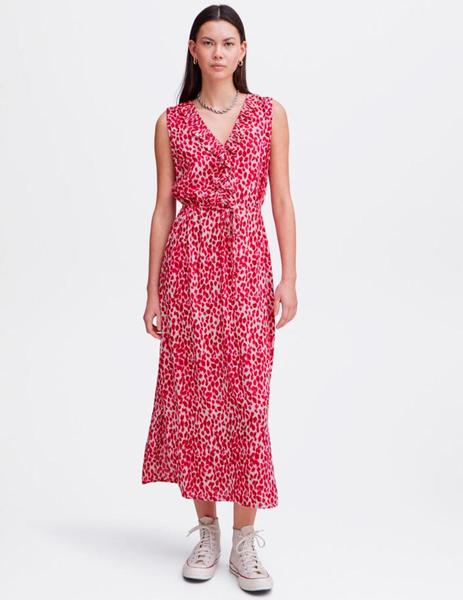 Vestido Ichi Animal rosa