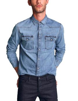 Camisa Salsa vaquera azul