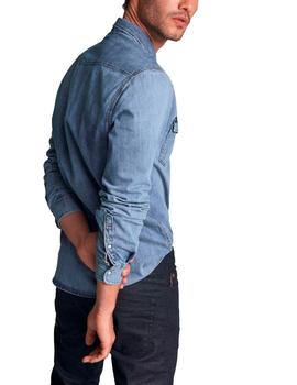 Camisa Salsa vaquera azul