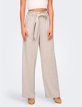 Pantalon Only Lino beige