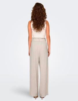 Pantalon Only Lino beige