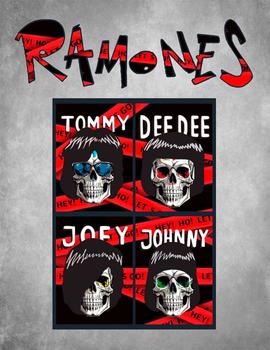 Camiseta La Sal Mujer Ramones negra