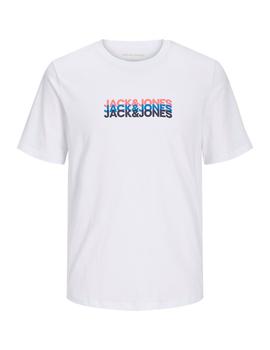 Camiseta Jack&Jones Cyber blanca