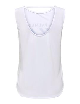 Camiseta Only Free Flores blanca