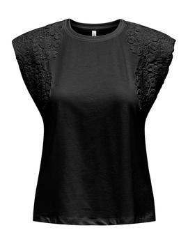Camiseta Only Henrietta negra