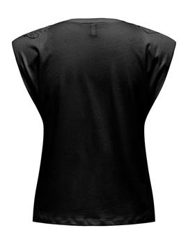 Camiseta Only Henrietta negra