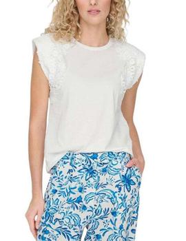 Camiseta Only Henrietta blanca