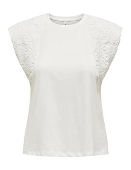 Camiseta Only Henrietta blanca