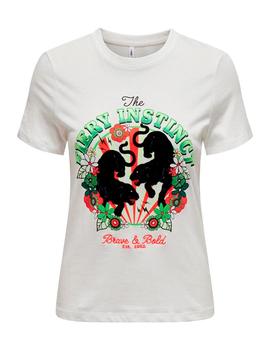 Camiseta Only Lenni blanca