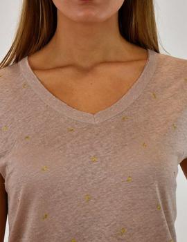 Camiseta Pura Vida Lunas camel
