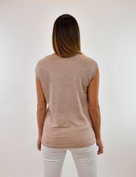 Camiseta Pura Vida Lunas camel