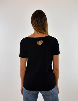 Camiseta Pura Vida Love negra