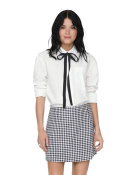 Camisa Only Moco Lazo blanca