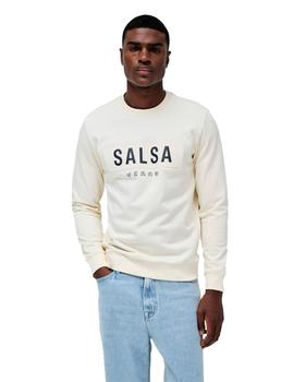 Sudadera Salsa Chico Logo beige