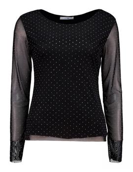 Top Hailys Brillos negro